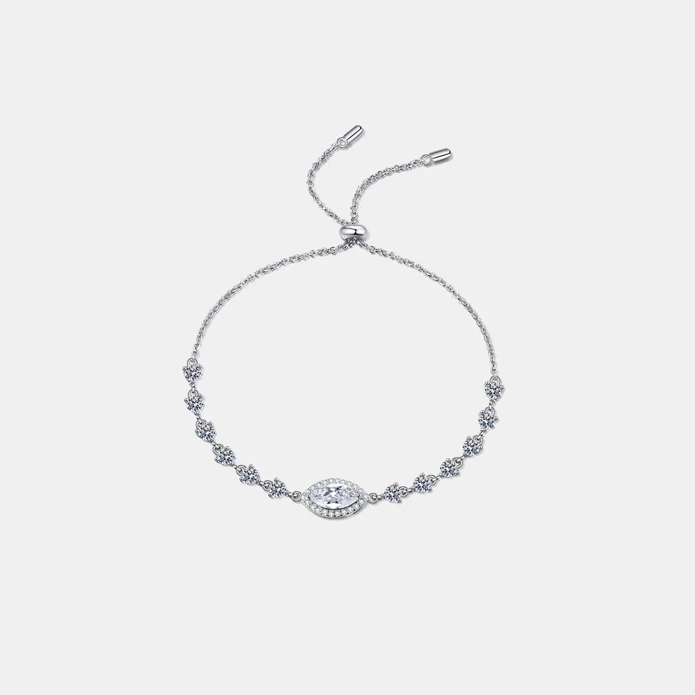 1 Carat Moissanite 925 Sterling Silver Bracelet - LODIMAE FASHION