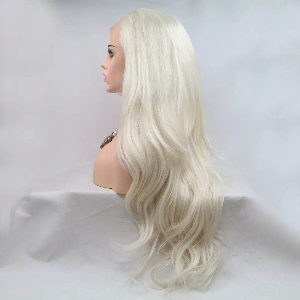 13*3" Lace Front Wigs Synthetic Long Wavy 24" 130% Density - LODIMAE FASHION