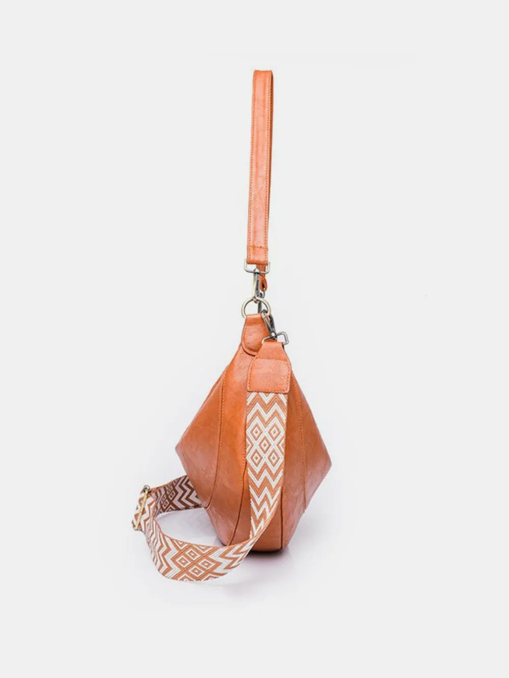 PU Leather Crescent Shaped Removable Strap Crossbody Bag - LODIMAE FASHION