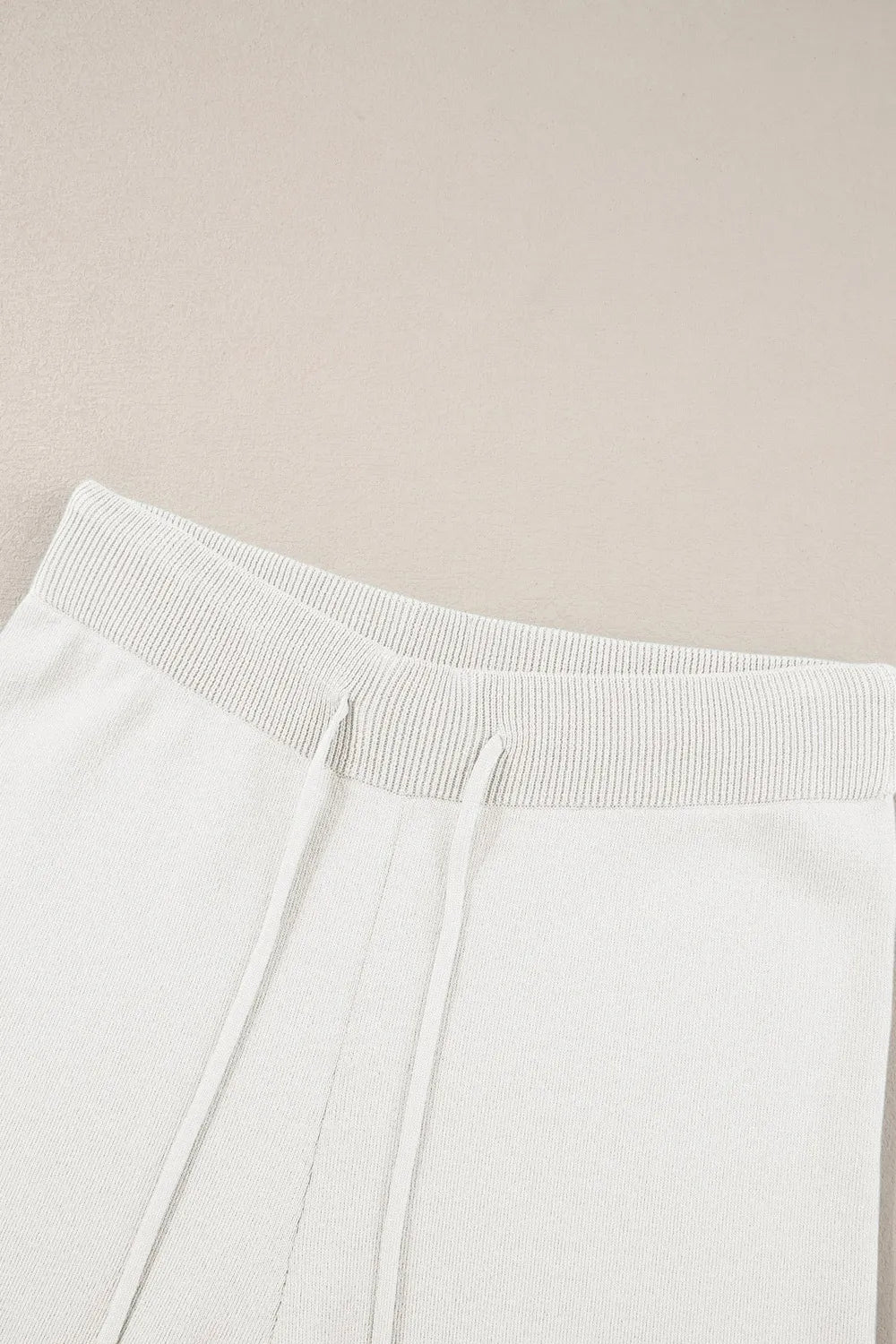 Contrast Trim Round Neck Top and Pants Set - LODIMAE FASHION