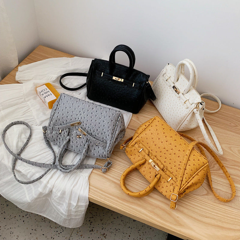 Ostrich pattern handbag - LODIMAE FASHION