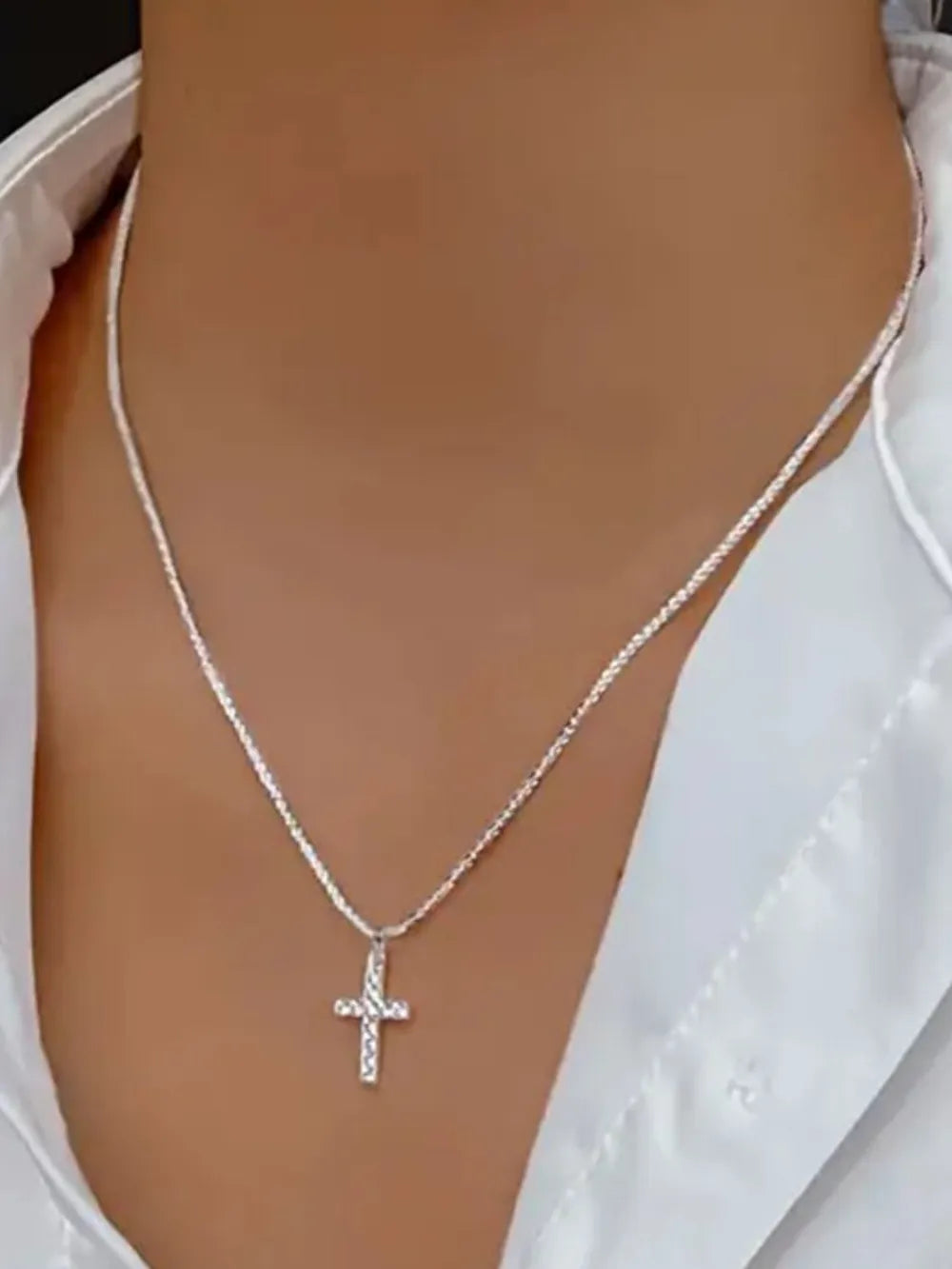 925 Sterling Silver Cross Necklace - LODIMAE FASHION