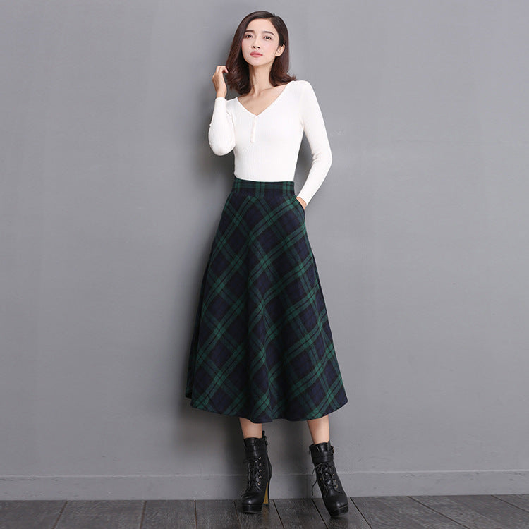 Plaid Maxi Skirt - LODIMAE FASHION