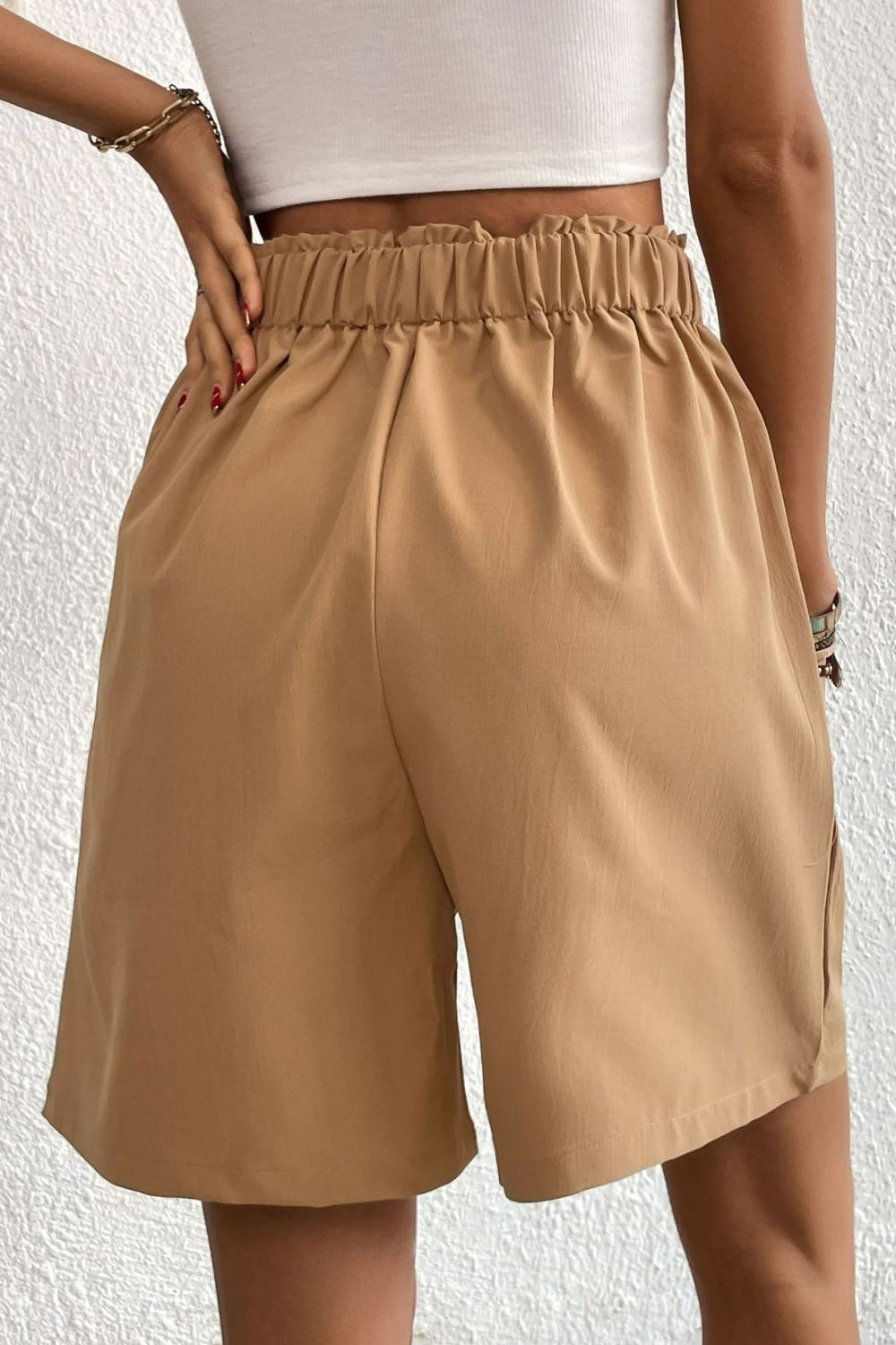 Buttoned Shorts – Elastic Waist Casual Summer - LODIMAE FASHION