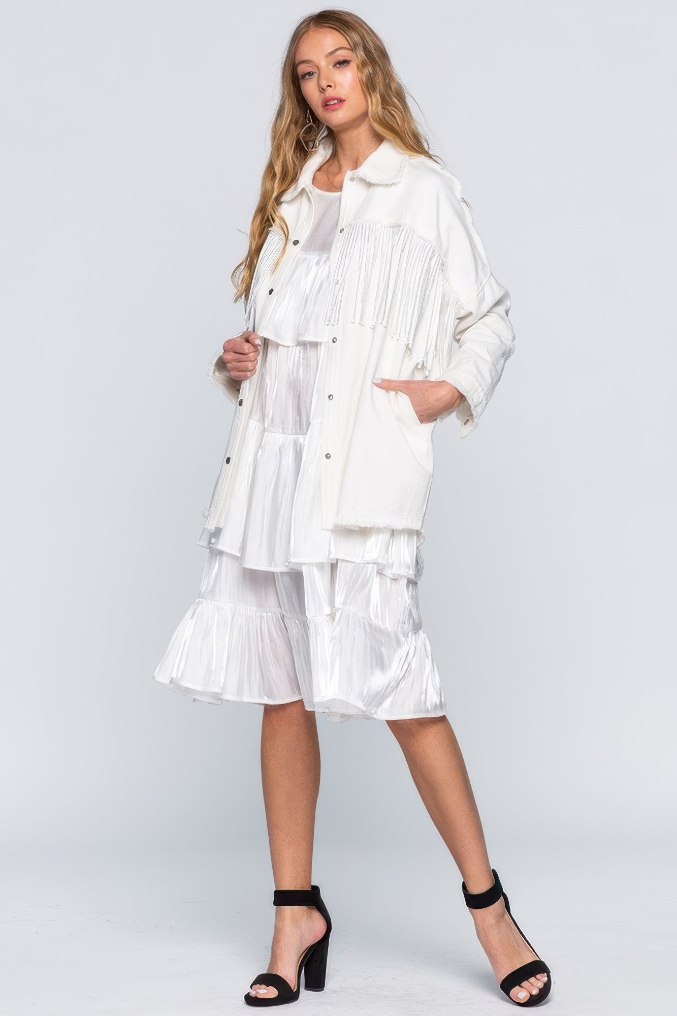 Ruffle Midi Dress - LODIMAE FASHION