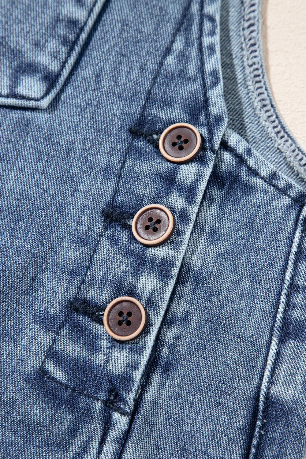 Distressed Denim Overalls – Wide Leg Bib Pocket Jumpsuit - LODIMAE FASHION