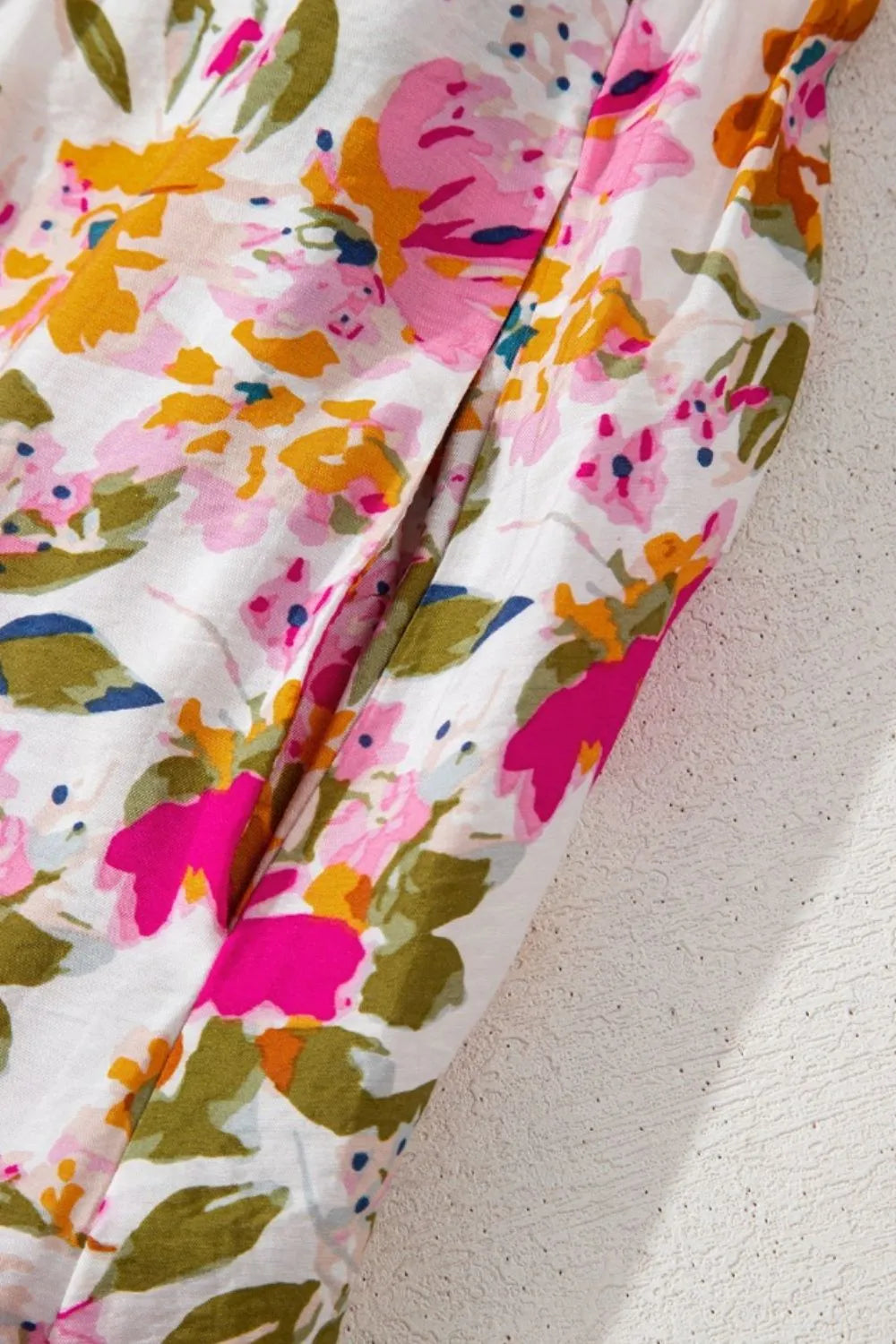 Floral V-Neck Dress with Pockets – Casual Short Sleeve Summer Fashion - LODIMAE FASHION