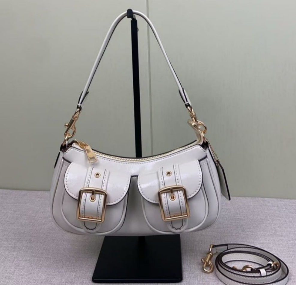 The new underarm bag with fleece spliced one-shoulder hand straddle bag. - LODIMAE FASHION