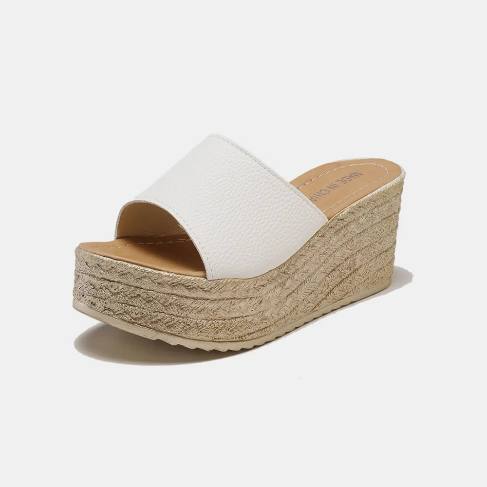 PU Leather Open Toe Sandals - LODIMAE FASHION
