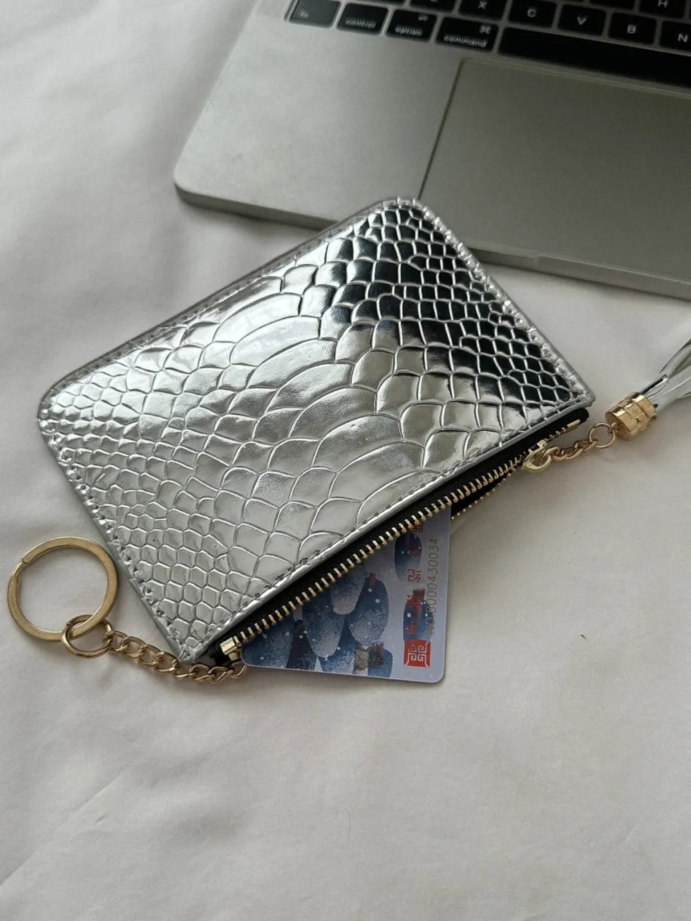 PU Leather Tassel Trim Card Case – Chic Wallet for Cards & Cash - LODIMAE FASHION