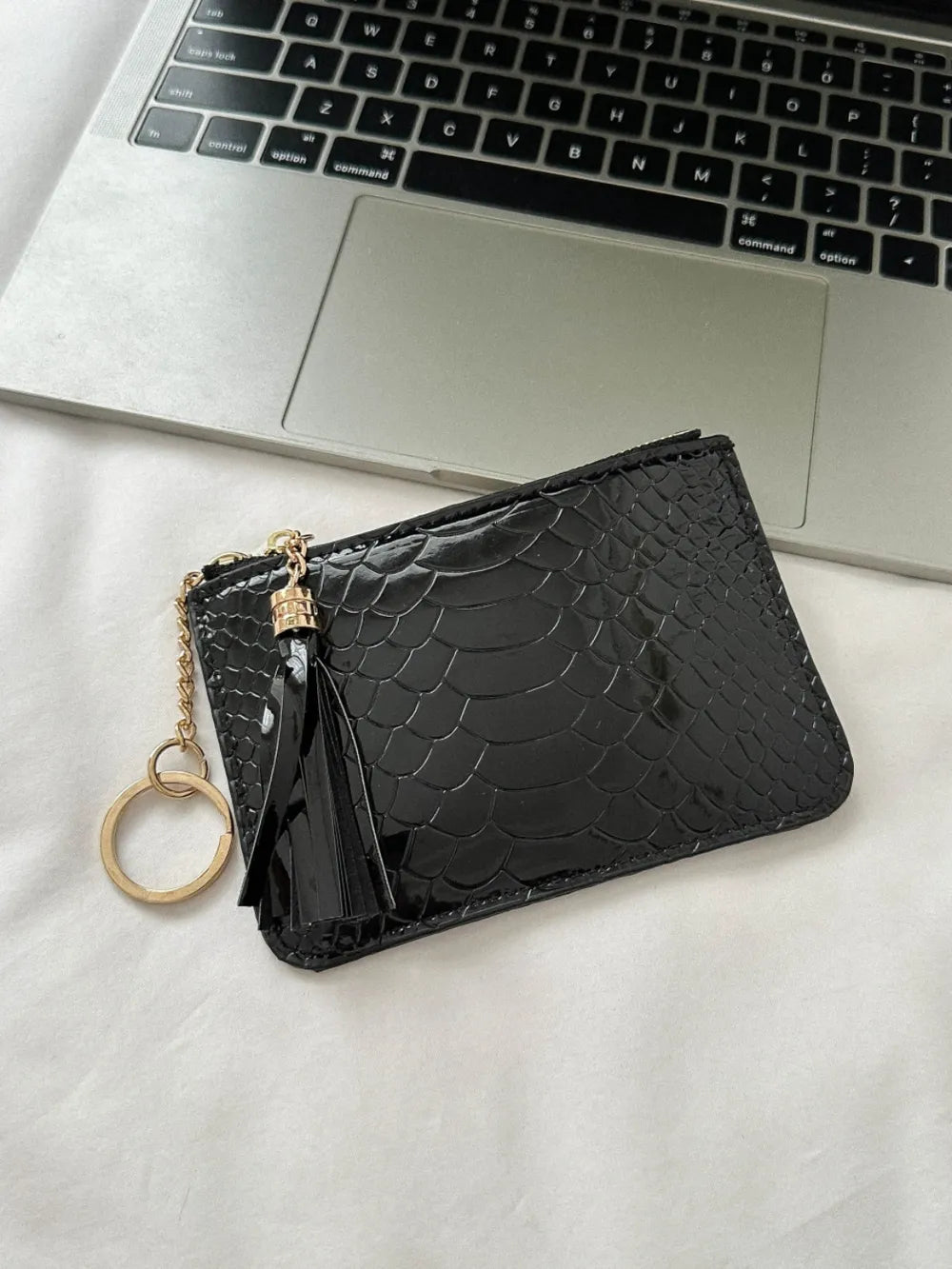 PU Leather Tassel Trim Card Case – Chic Wallet for Cards & Cash - LODIMAE FASHION