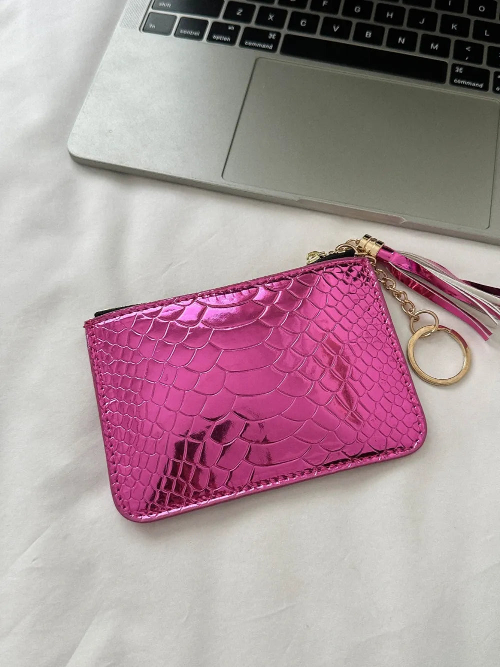 PU Leather Tassel Trim Card Case – Chic Wallet for Cards & Cash - LODIMAE FASHION
