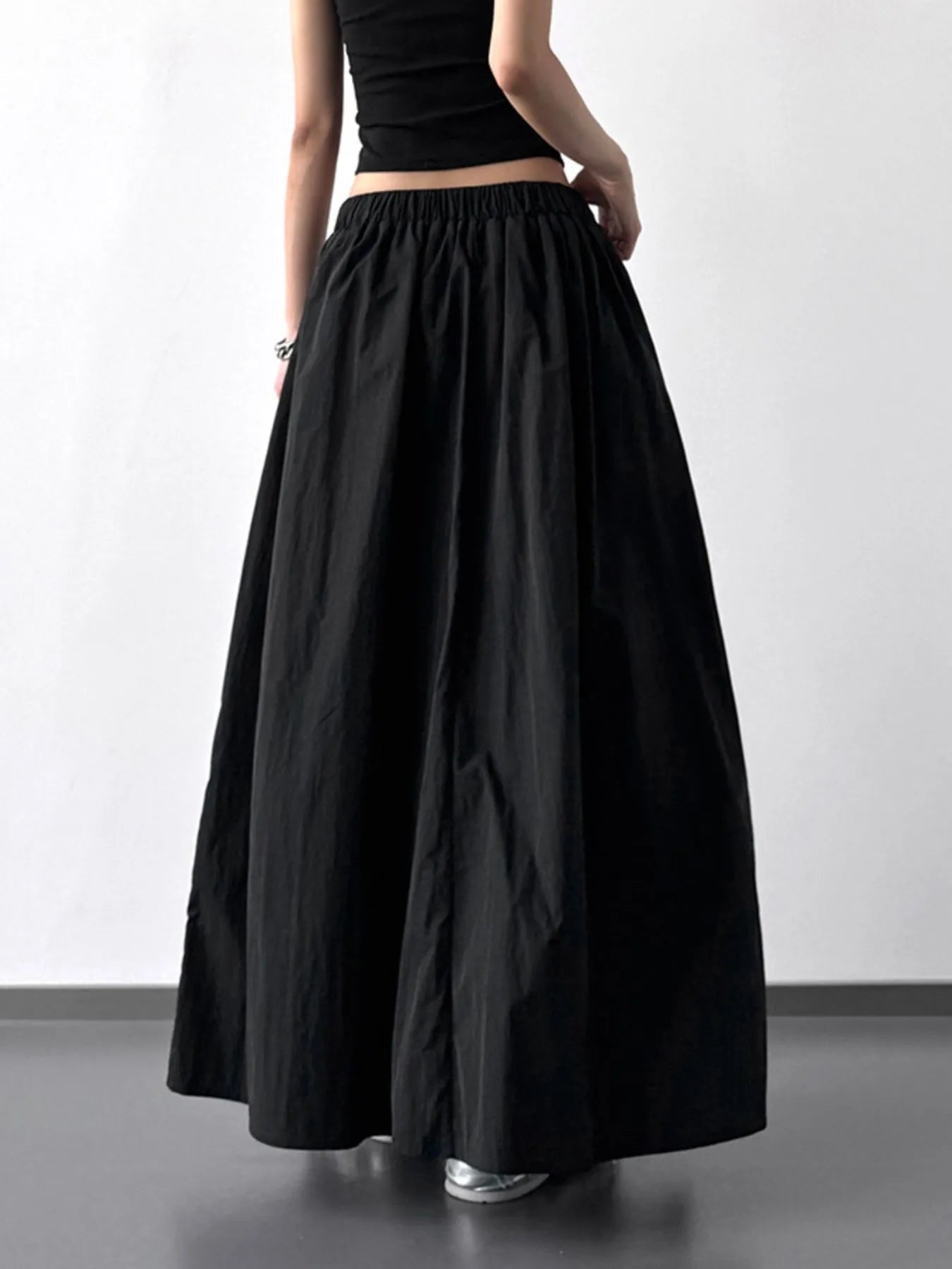 Pleated Linen Maxi Skirt - LODIMAE FASHION