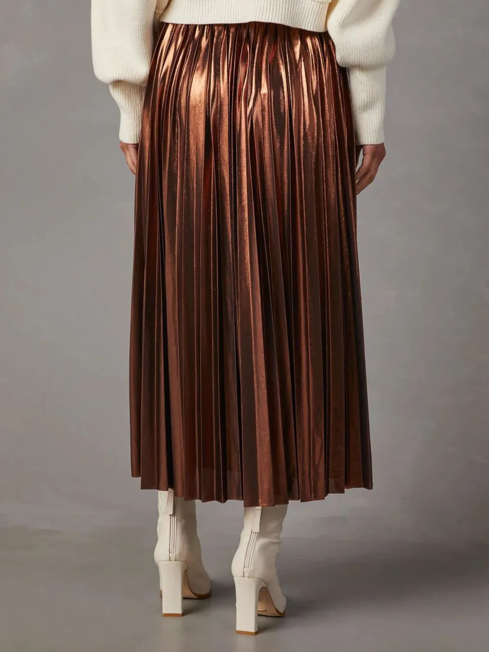 Pleated Midi Skirt - LODIMAE FASHION