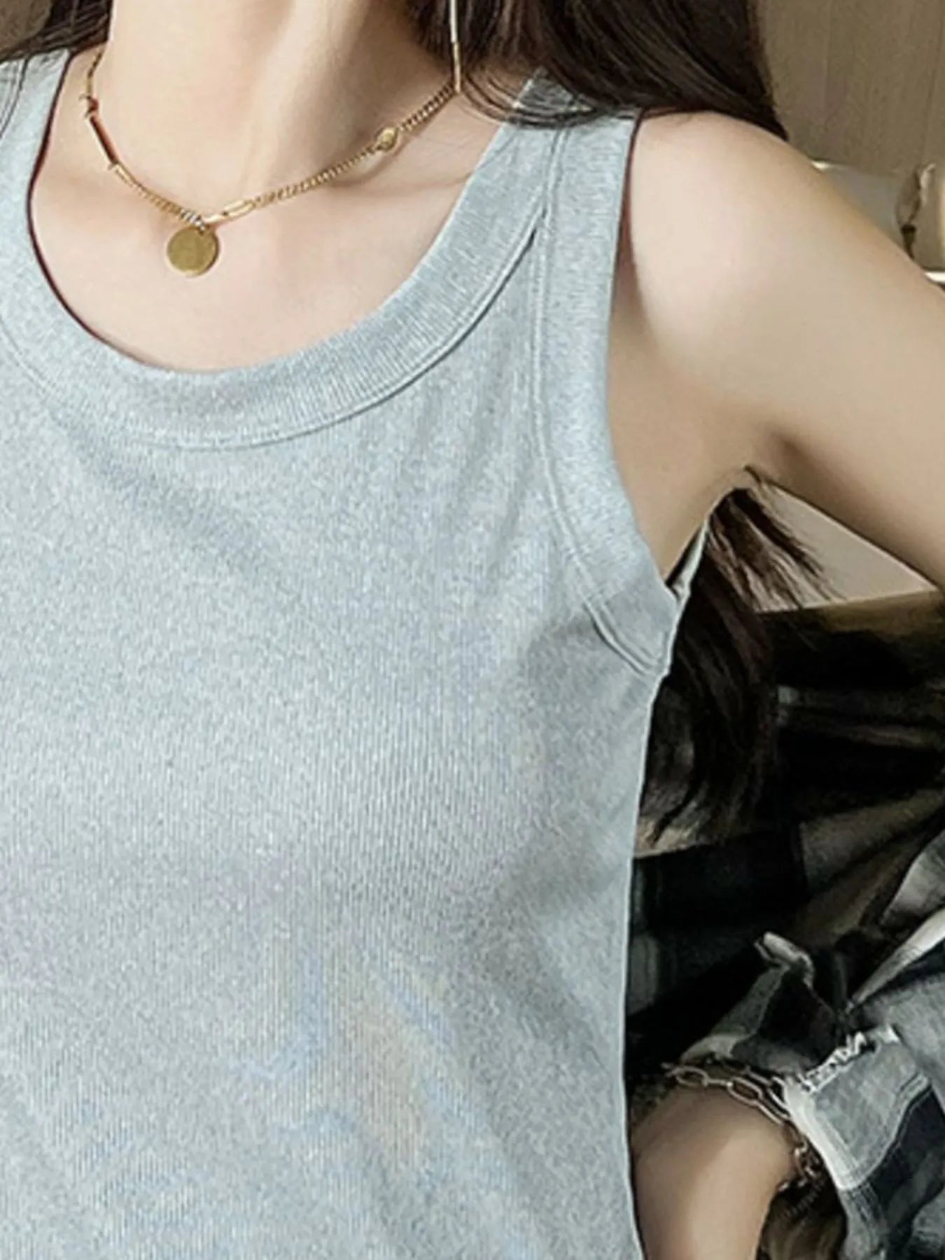 Scoop Neck Tank Top - LODIMAE FASHION