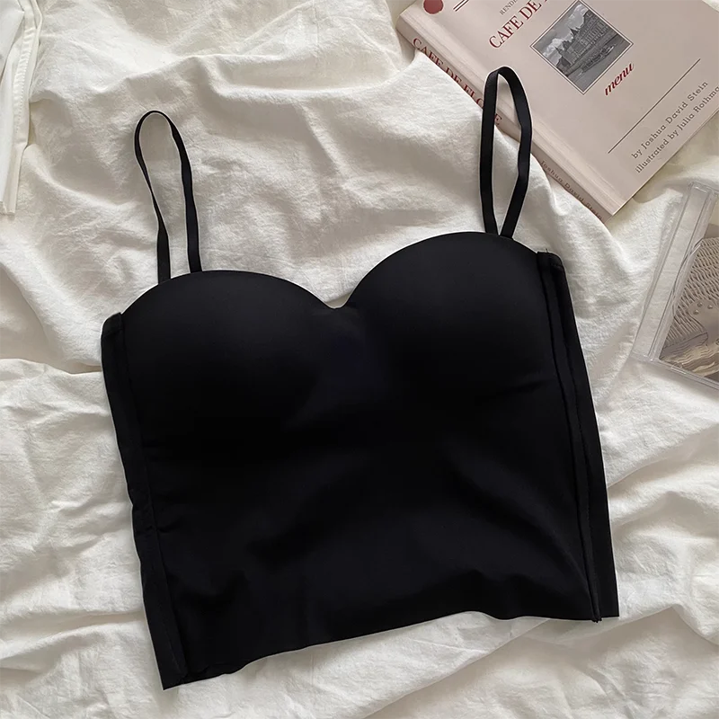 4 Colors Camisole for Women Fitness Crop Tops Summer Elegant Sexy All-match Casual Aesthetic Solid New - LODIMAE FASHION