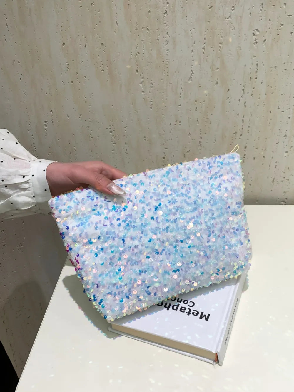Sequin Clutch with Zipper - LODIMAE FASHION