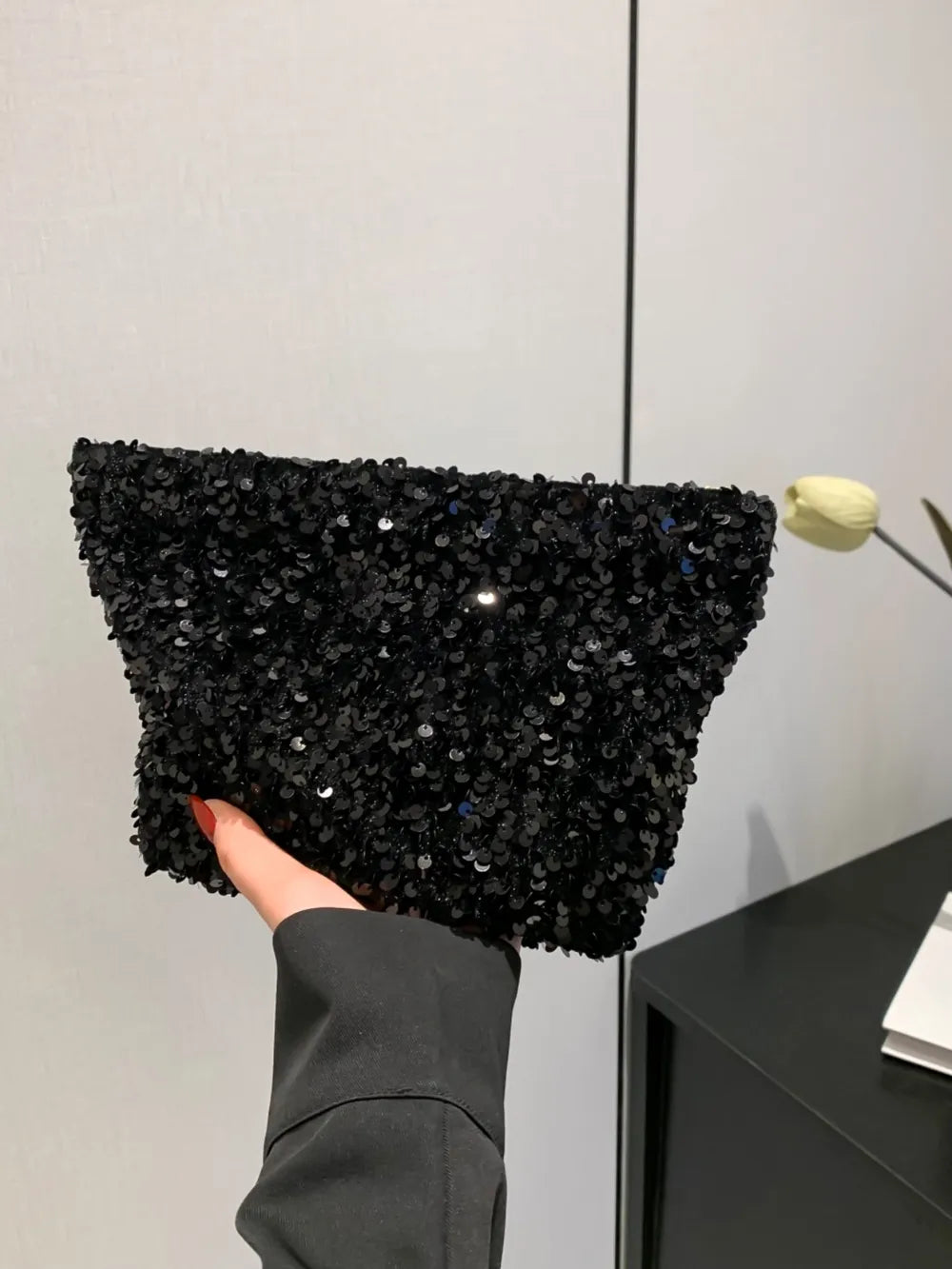 Sequin Clutch with Zipper - LODIMAE FASHION