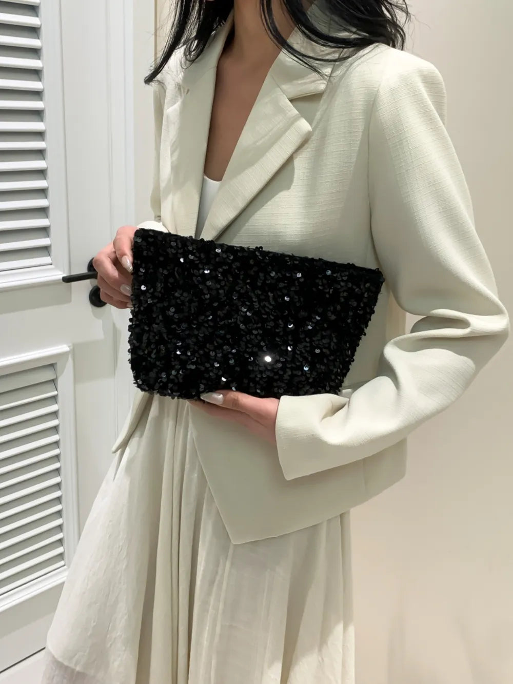 Sequin Clutch with Zipper - LODIMAE FASHION