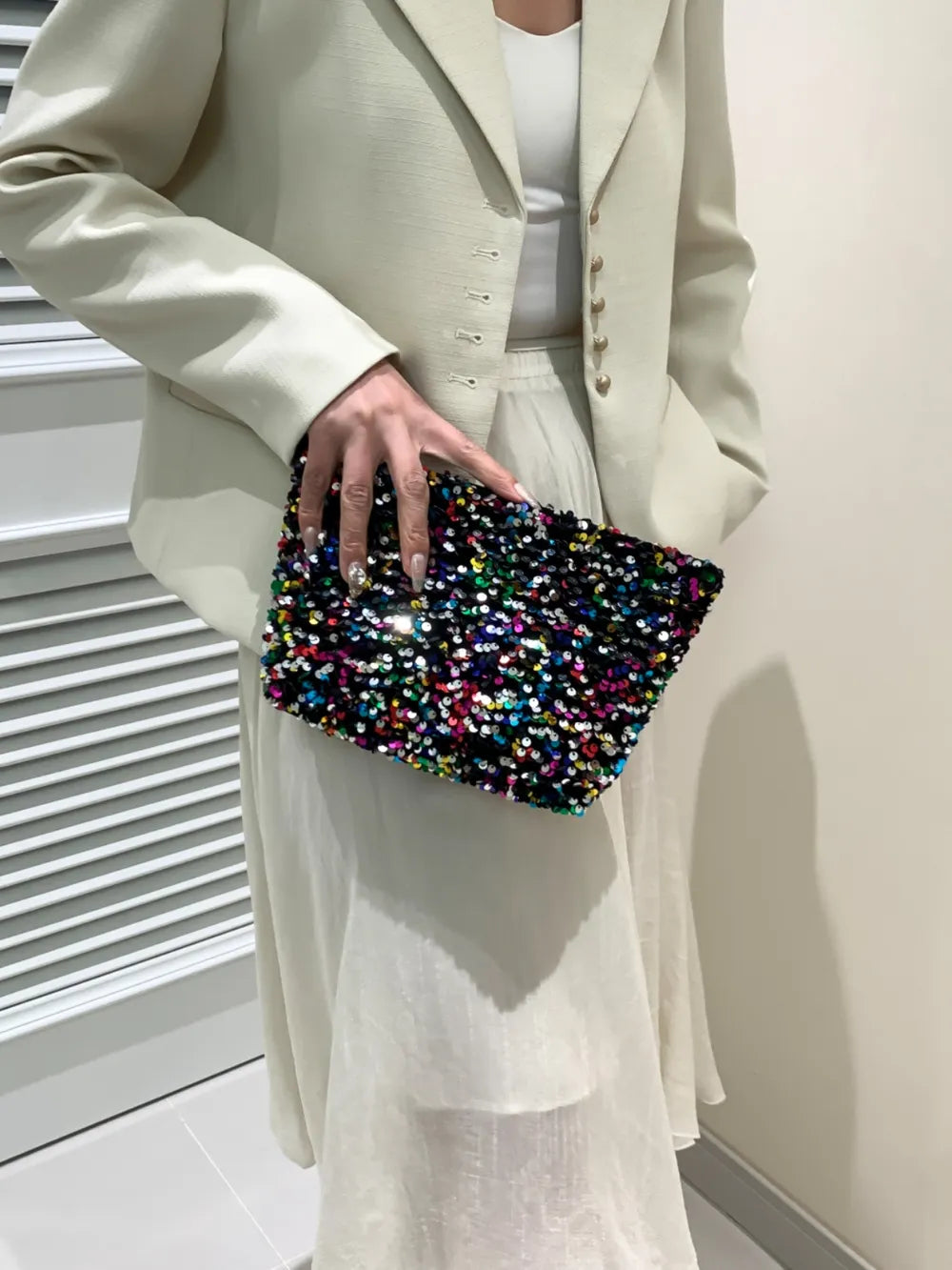 Sequin Clutch with Zipper - LODIMAE FASHION