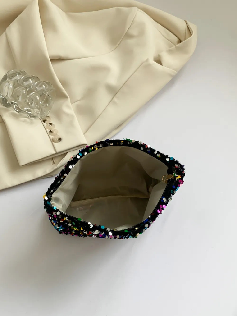 Sequin Clutch with Zipper - LODIMAE FASHION