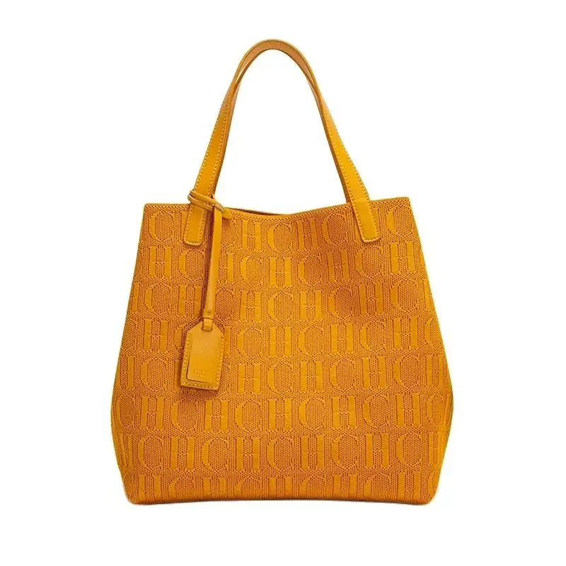 Women's Large Leather Tote Bag Laptop Handbag with Zipper - LODIMAE FASHION