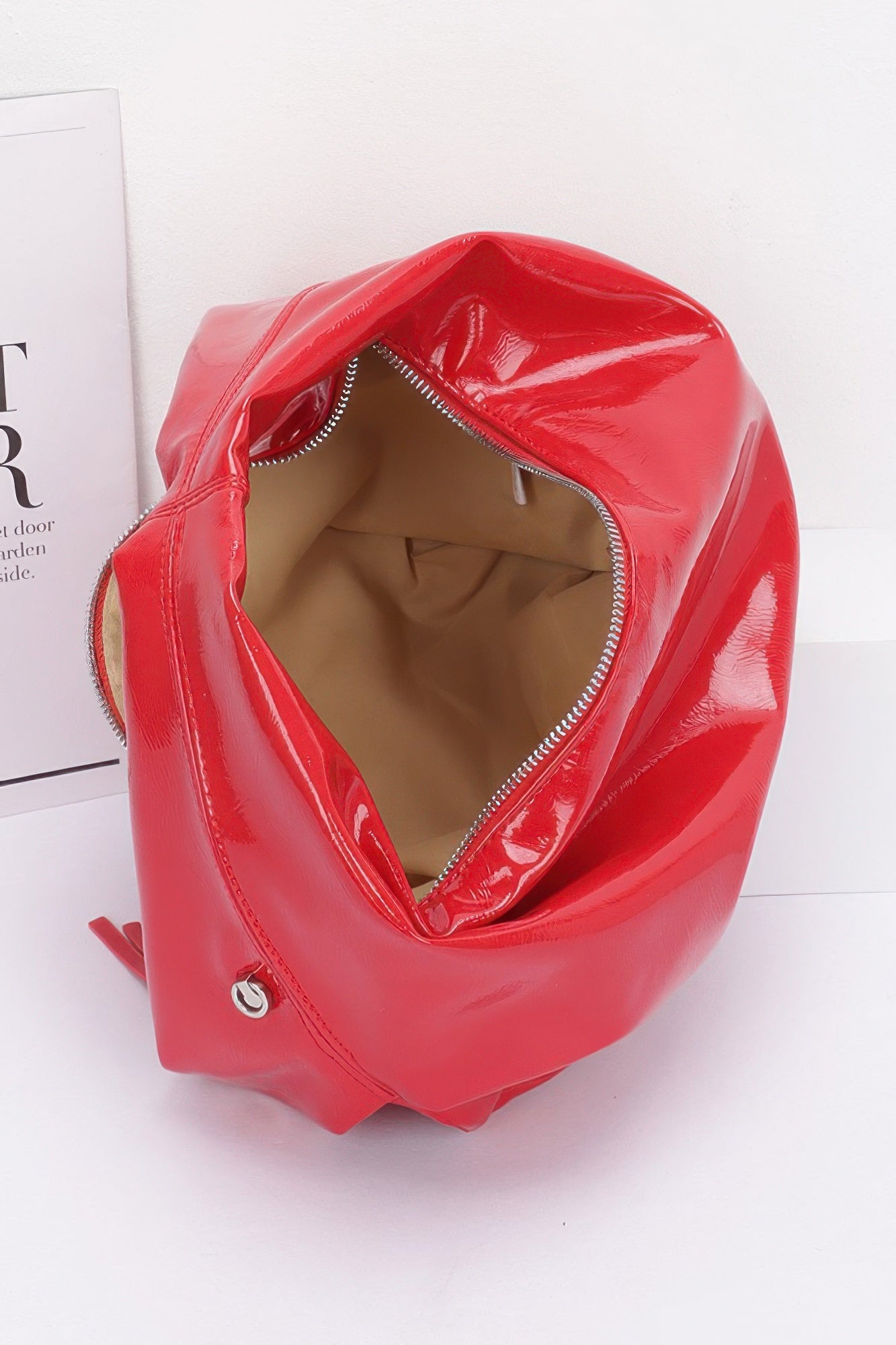 Patent Leather Hobo Bag - LODIMAE FASHION