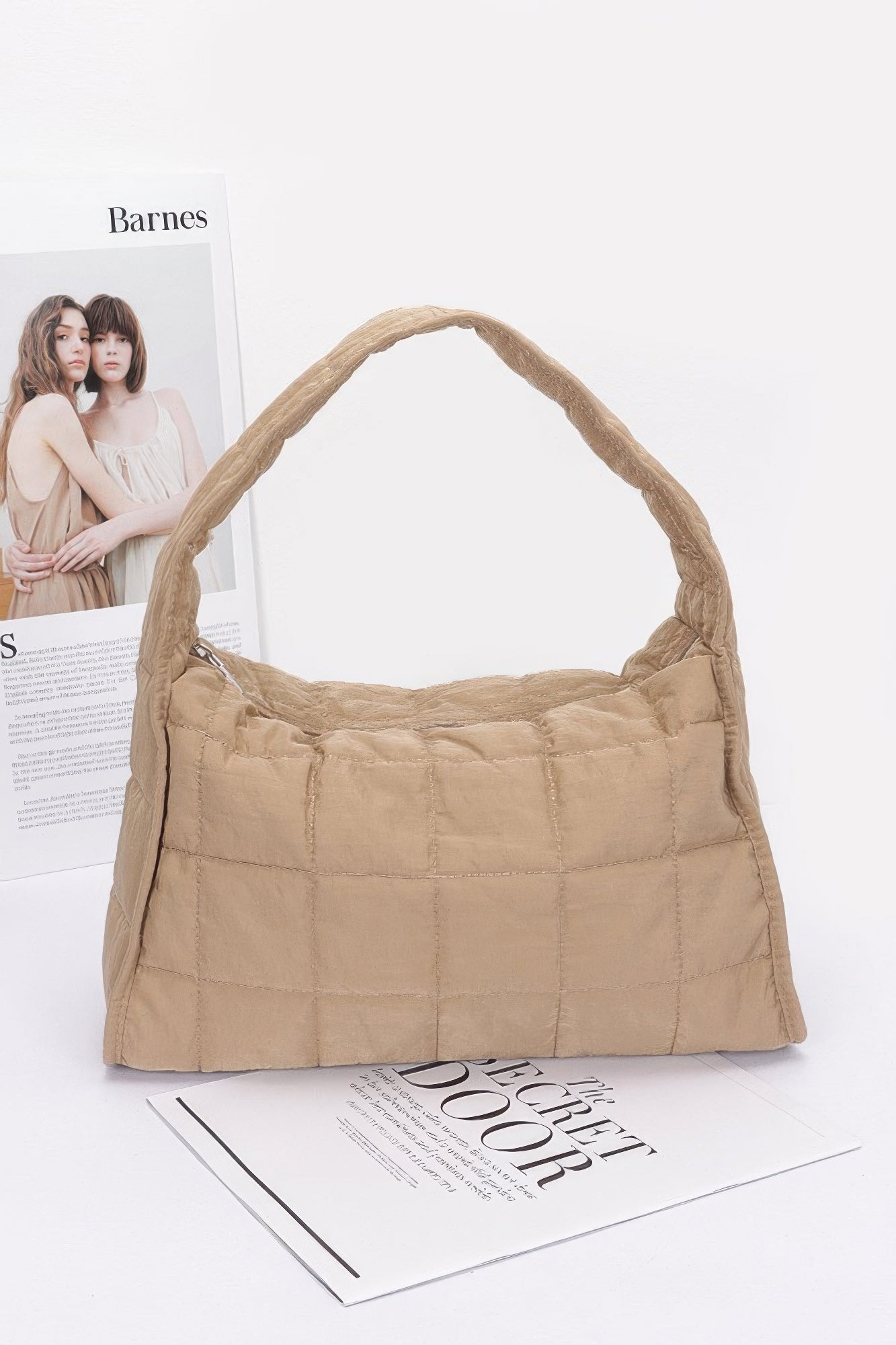 Quilted Nylon Shoulder Bag - LODIMAE FASHION