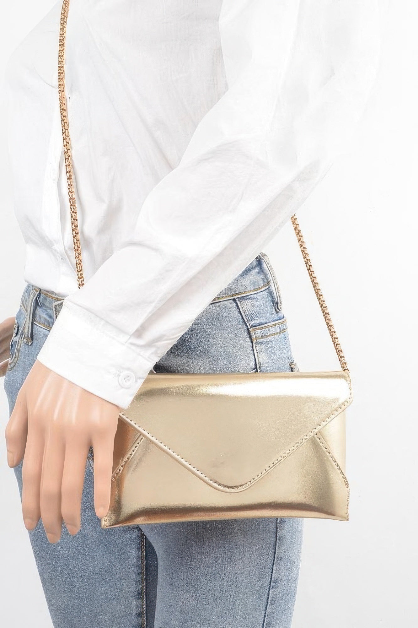 Metallic Small Envelope Clutch - LODIMAE FASHION