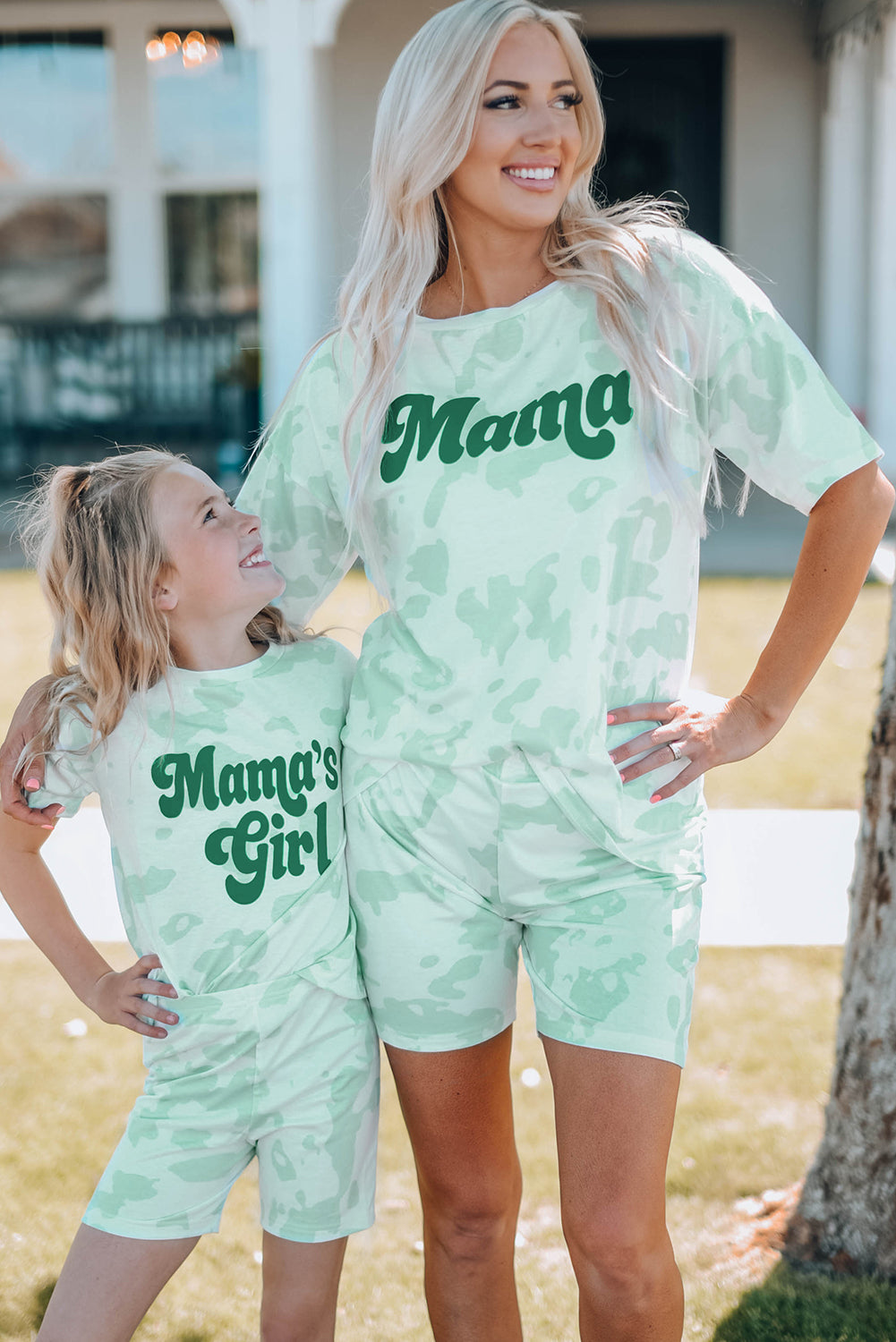Women Printed Letter Graphic Lounge Set - LODIMAE FASHION