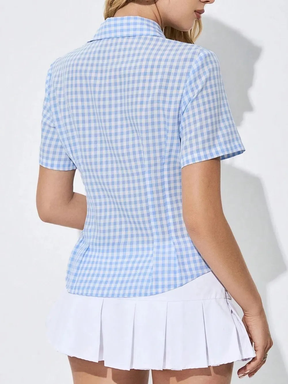 Button Down Short Sleeve Shirt - LODIMAE FASHION
