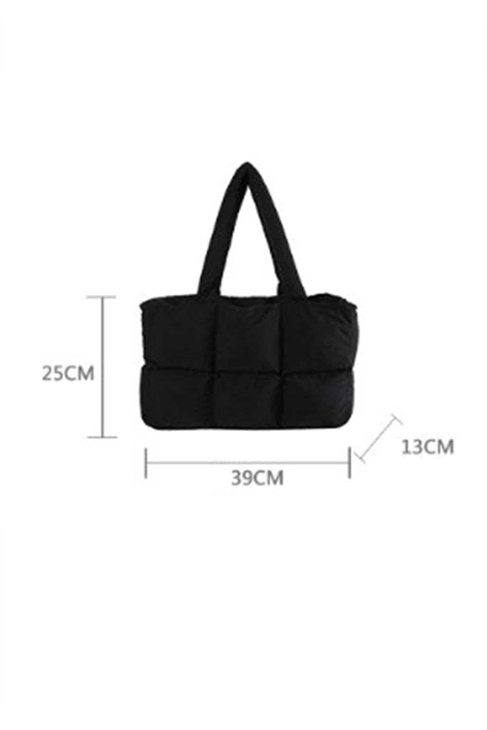 Large Quilted Puffer Tote Bag for Ladies - Everyday Tote Bag With Zipper - LODIMAE FASHION