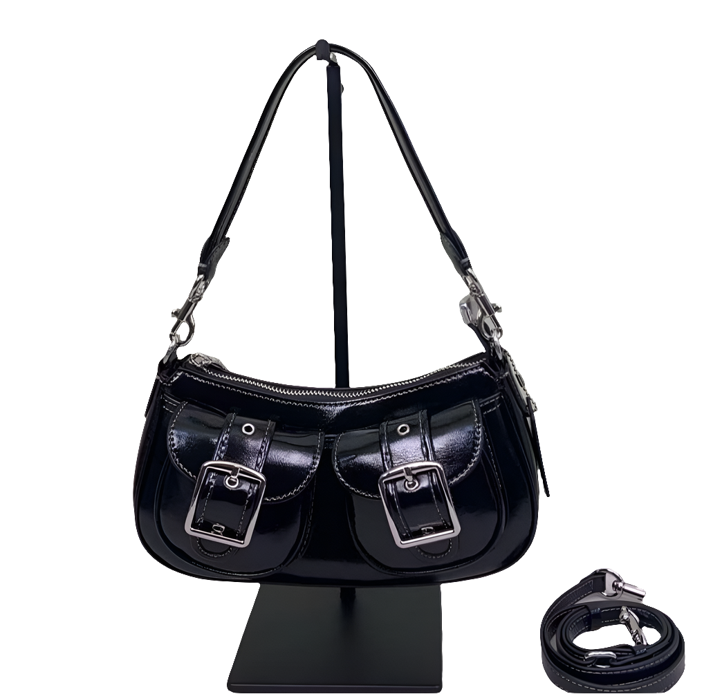 The new underarm bag with fleece spliced one-shoulder hand straddle bag. - LODIMAE FASHION
