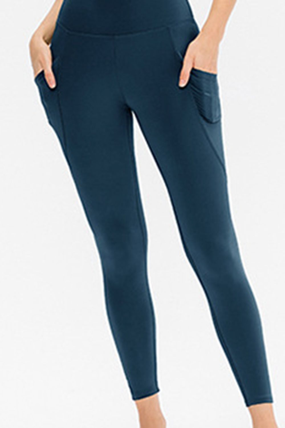 Slim Fit Long Active Leggings with Pockets - LODIMAE FASHION