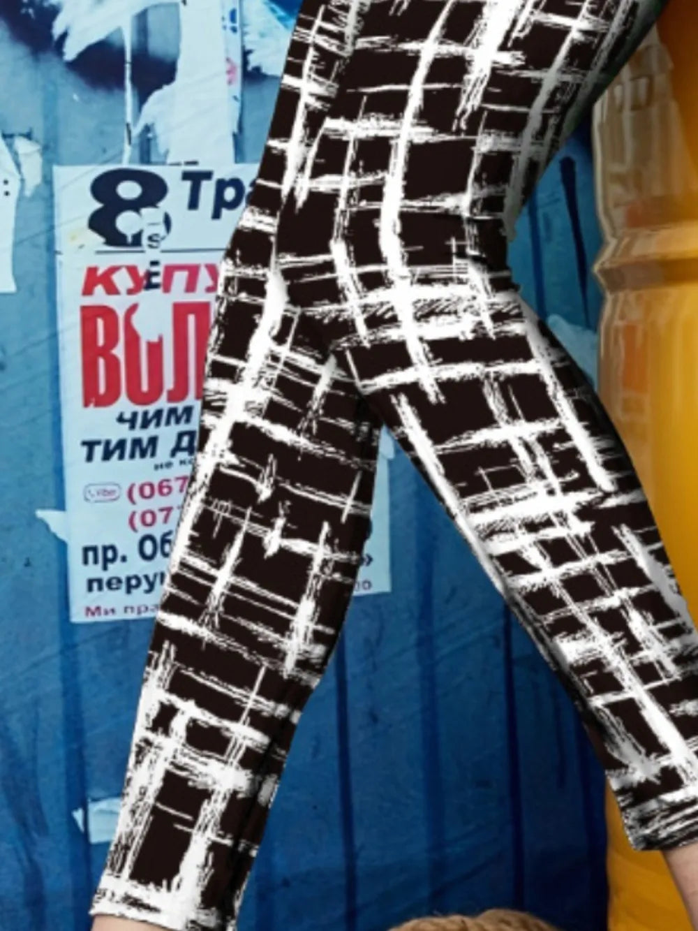 Printed High Waist Skinny Leggings - LODIMAE FASHION 