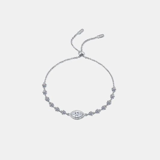 1 Carat Moissanite 925 Sterling Silver Bracelet - LODIMAE FASHION 