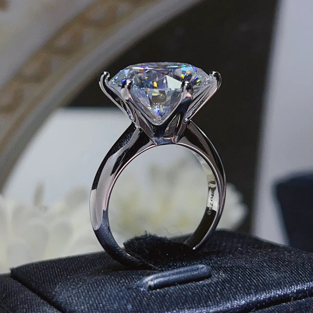 10 Carat Moissanite 925 Sterling Silver Ring - LODIMAE FASHION 