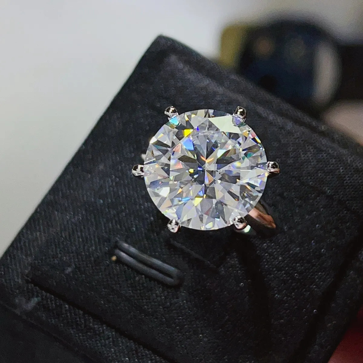 10 Carat Moissanite 925 Sterling Silver Ring - LODIMAE FASHION 