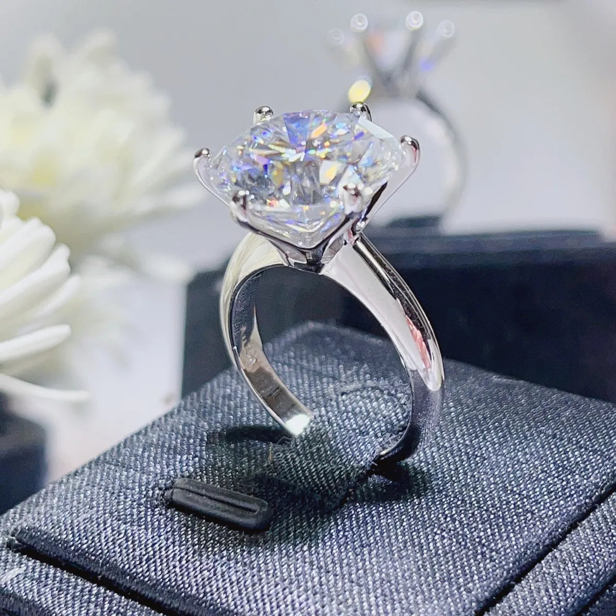 10 Carat Moissanite 925 Sterling Silver Ring - LODIMAE FASHION 