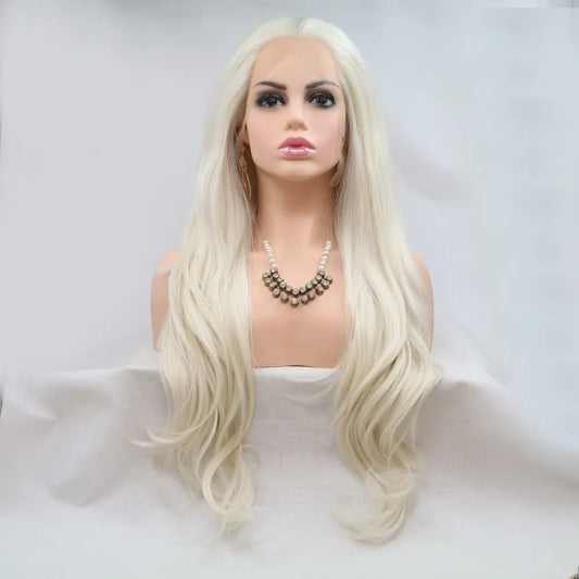 13*3" Lace Front Wigs Synthetic Long Wavy 24" 130% Density - LODIMAE FASHION 