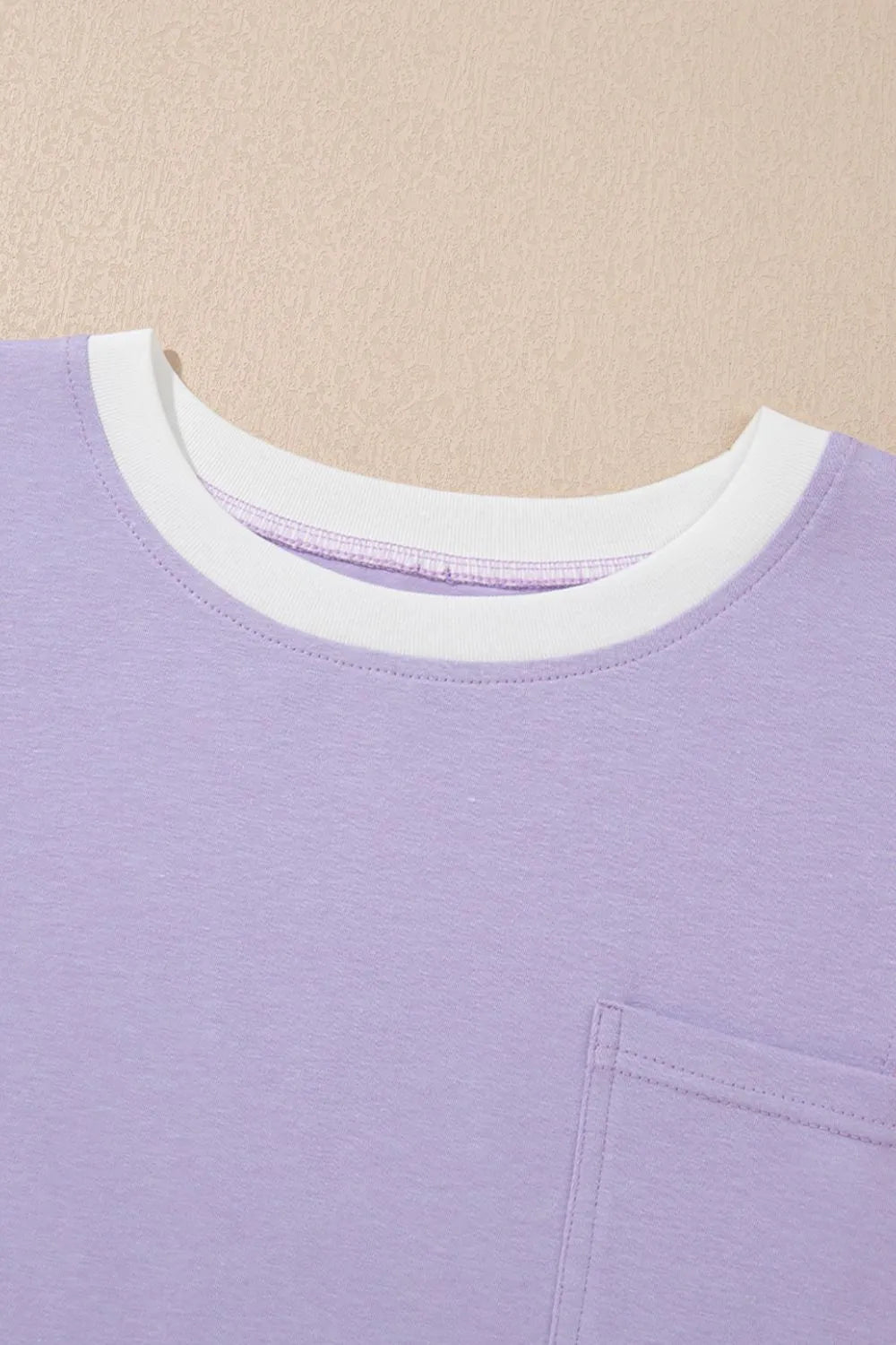 Color Block Patchwork Half Sleeve Oversized T Shirt - LODIMAE FASHION 