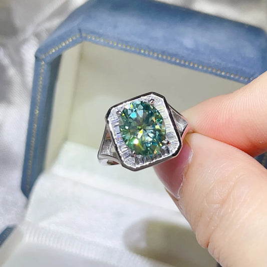 3 Carat Moissanite Engagement Square Ring - LODIMAE FASHION 