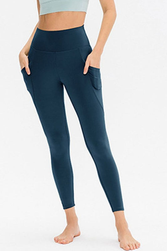 Slim Fit Long Active Leggings with Pockets - LODIMAE FASHION 