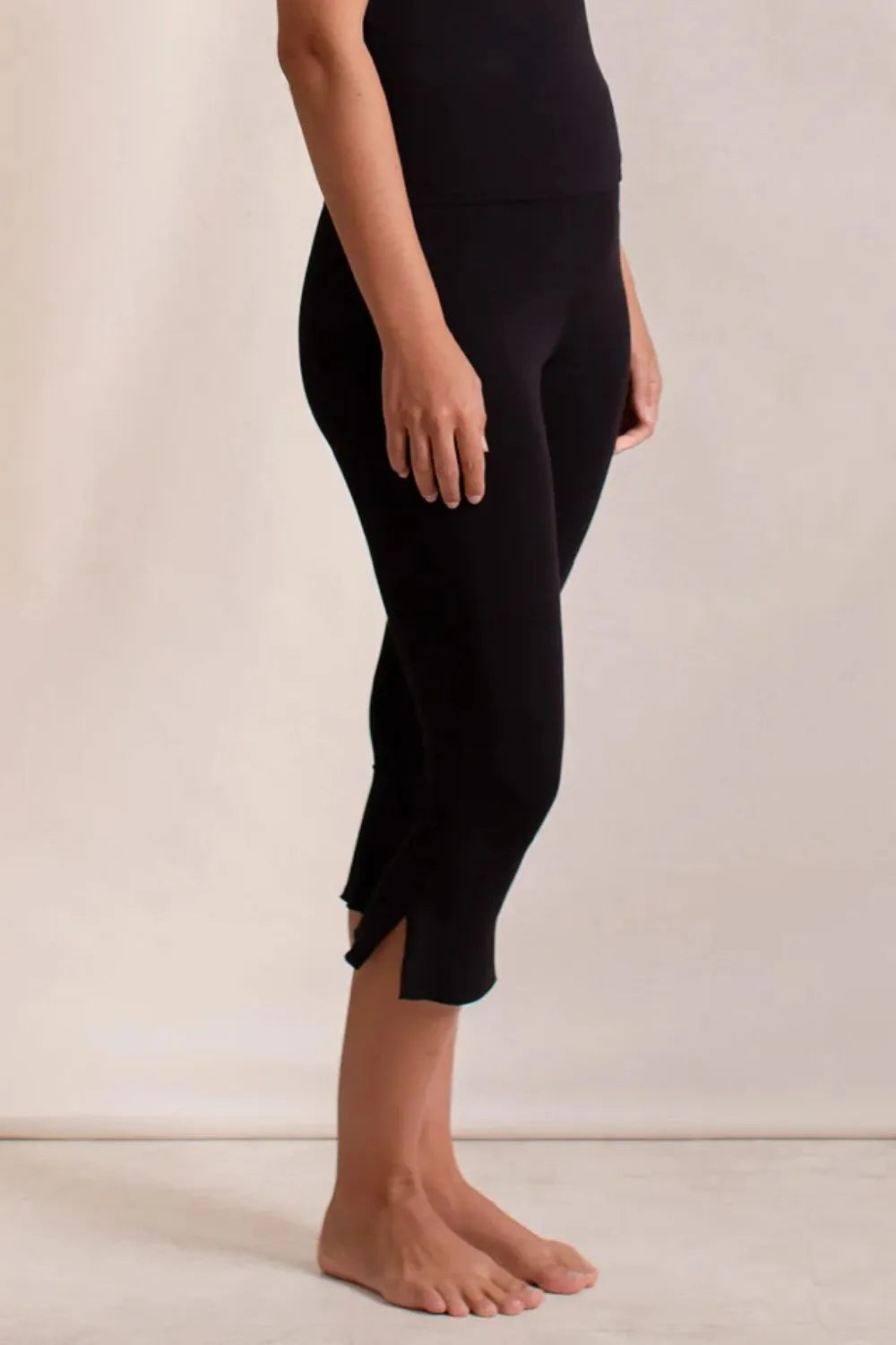Side Slit Capris Leggings - LODIMAE FASHION 