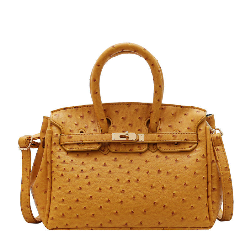 Ostrich pattern handbag - LODIMAE FASHION 
