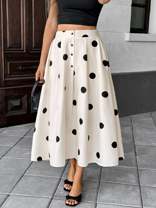 Polka Dot Skirt - LODIMAE FASHION 