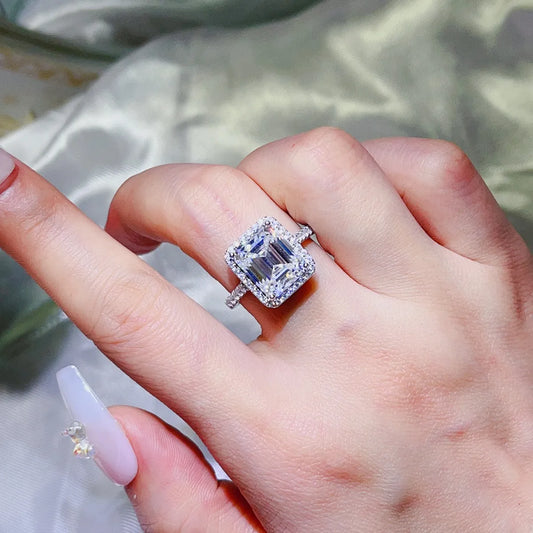 5 Carat Moissanite 925 Sterling Silver Ring - LODIMAE FASHION 
