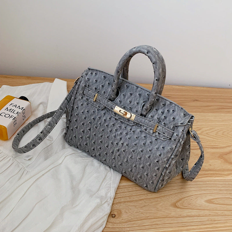 Ostrich pattern handbag - LODIMAE FASHION 