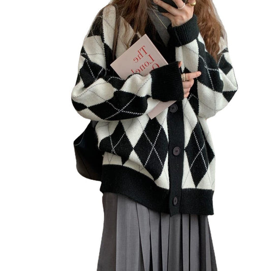 sweet lazy wind cardigan sweater female knitted top tide - LODIMAE FASHION 