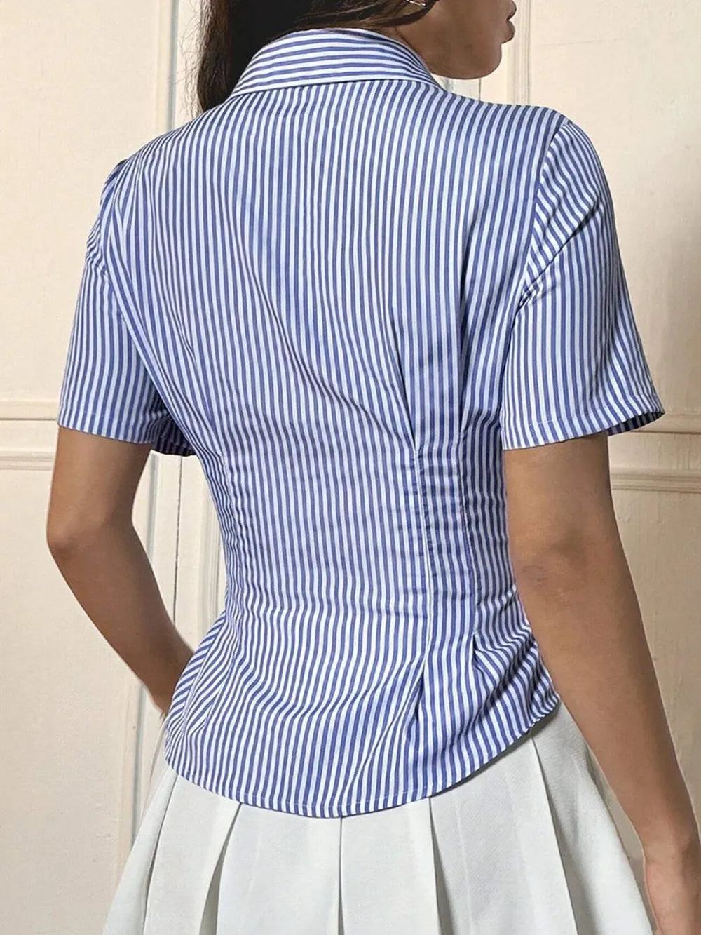 Button Down Short Sleeve Shirt - LODIMAE FASHION 
